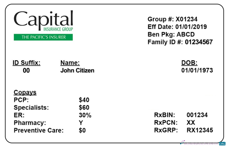 Download Vanuatu health insurance card Photoshop template